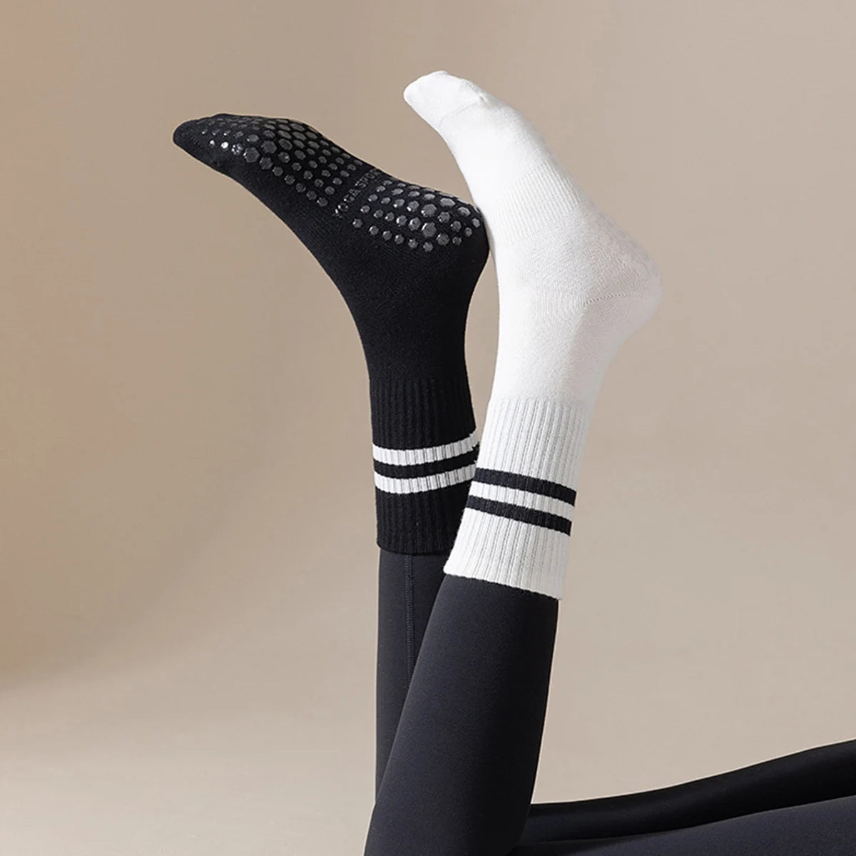 FlexiGrip - Pilates- en Yogasokken voor Dames – Antislip Fitnesssokken